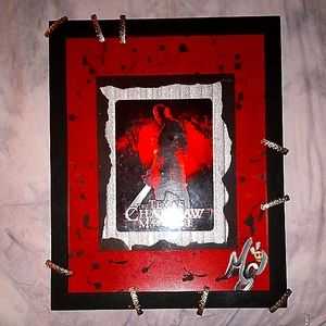 8x10 black red & silver Horror movie framed picture
